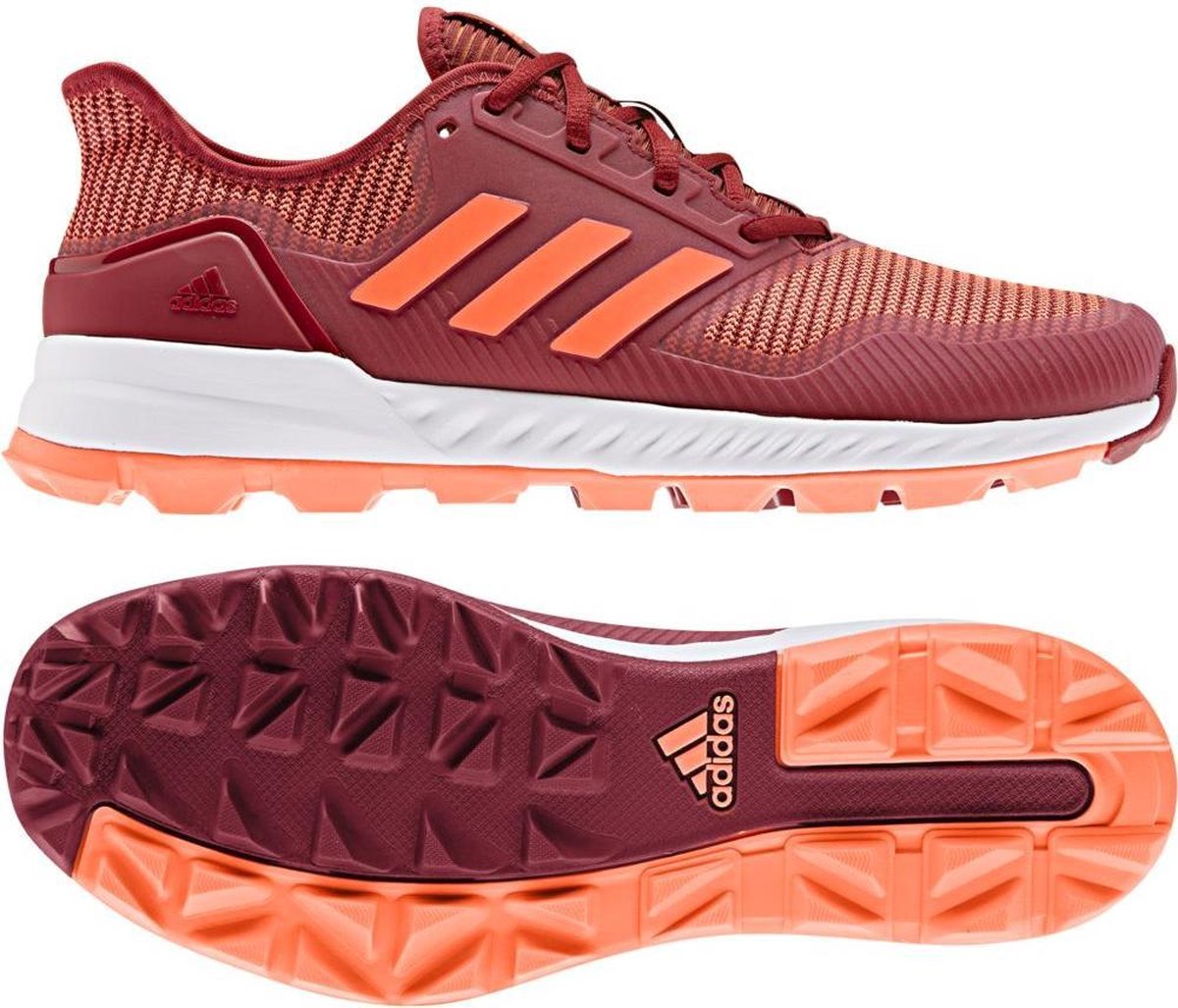 Adidas adiPower Hockeyschoenen - Outdoor schoenen - rood donker - 43 1/3 Adidas adiPower Hockeyschoenen - Outdoor schoenen - rood donker - 43 1/3