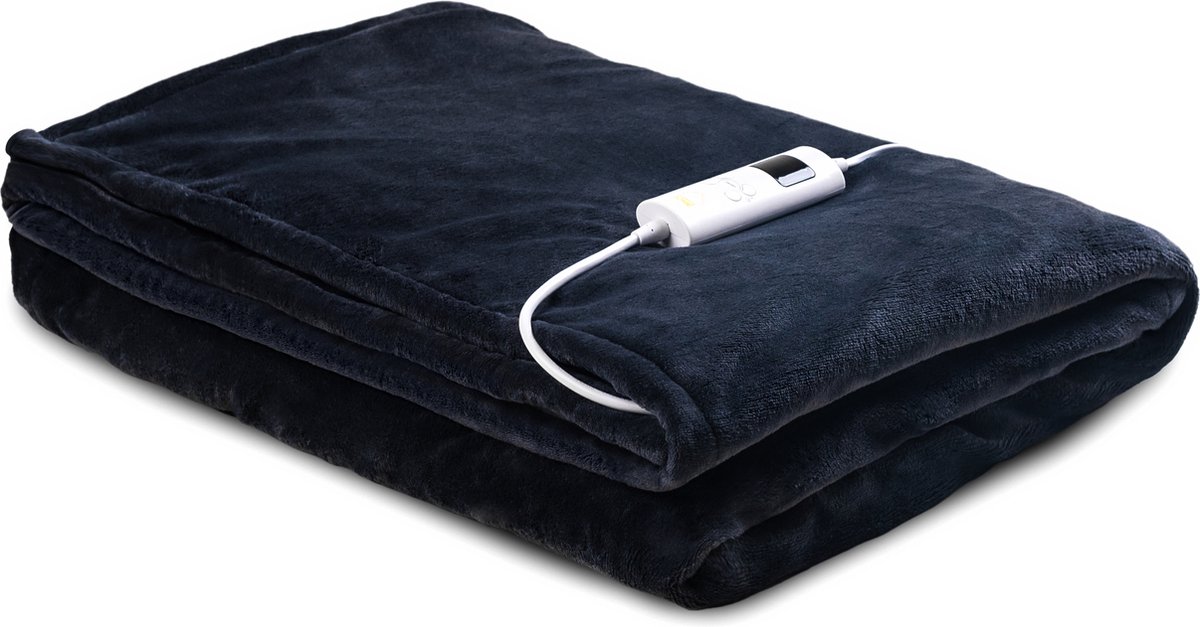 Zydante Home® - Elektrisch warmtedeken - 180x130 cm - Antraciet