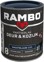 Rambo Pantserlak Deur & Kozijn Hoogglans Dekkend - Goed Reinigbaar - Nachtblauw - 0.75L