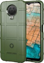 iMoshion Hoesje Siliconen Geschikt voor Nokia G20 / G10 - iMoshion Rugged Shield Backcover - Groen