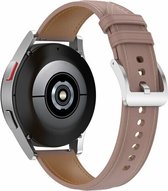 By Qubix - Geschikt voor Garmin bandje - Geschikt voor Garmin Venu / Sq / Sq2 / 2 plus - Luxe leren bandje - Oudroze - Smartwatch bandje 20mm