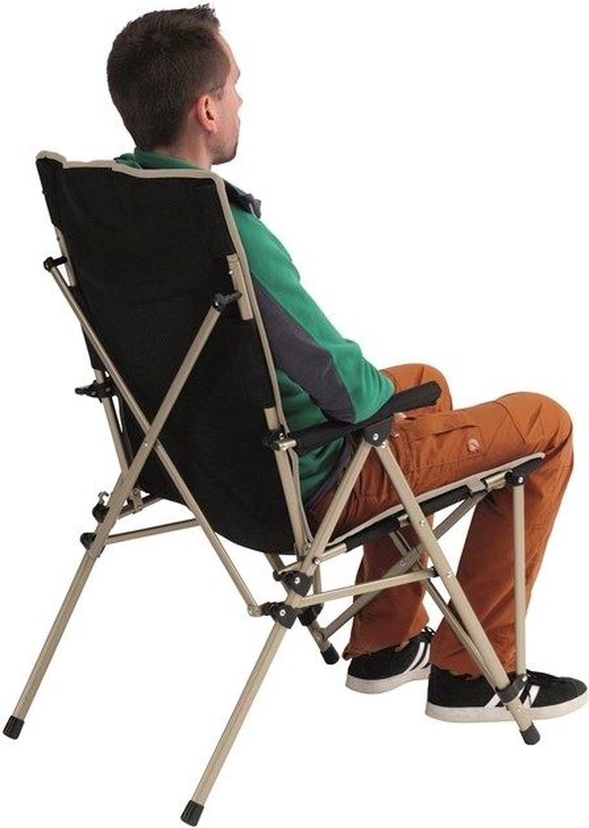 Robens Vanguard Klapstoel - Zwart, Robuust en Comfortabel
