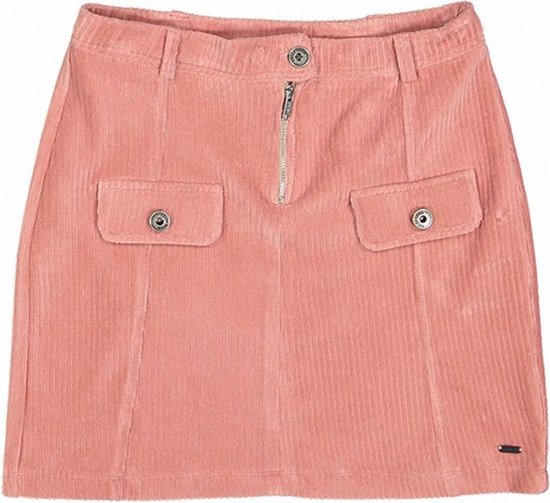 Crush denim kort zacht roze stretch rokje ribfluweel - Maat 140 | bol.com