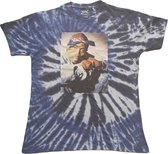 Tupac - Photo Swirl Heren T-shirt - XL - Blauw