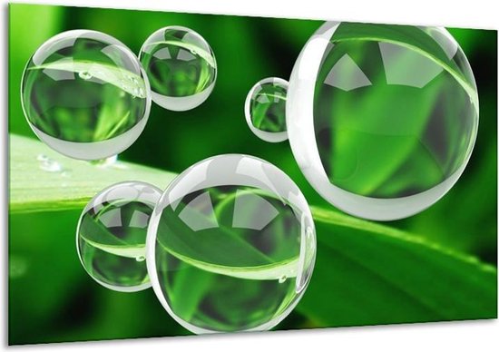 Cercle de peinture sur toile | Vert blanc | 120x70cm 1Hatch