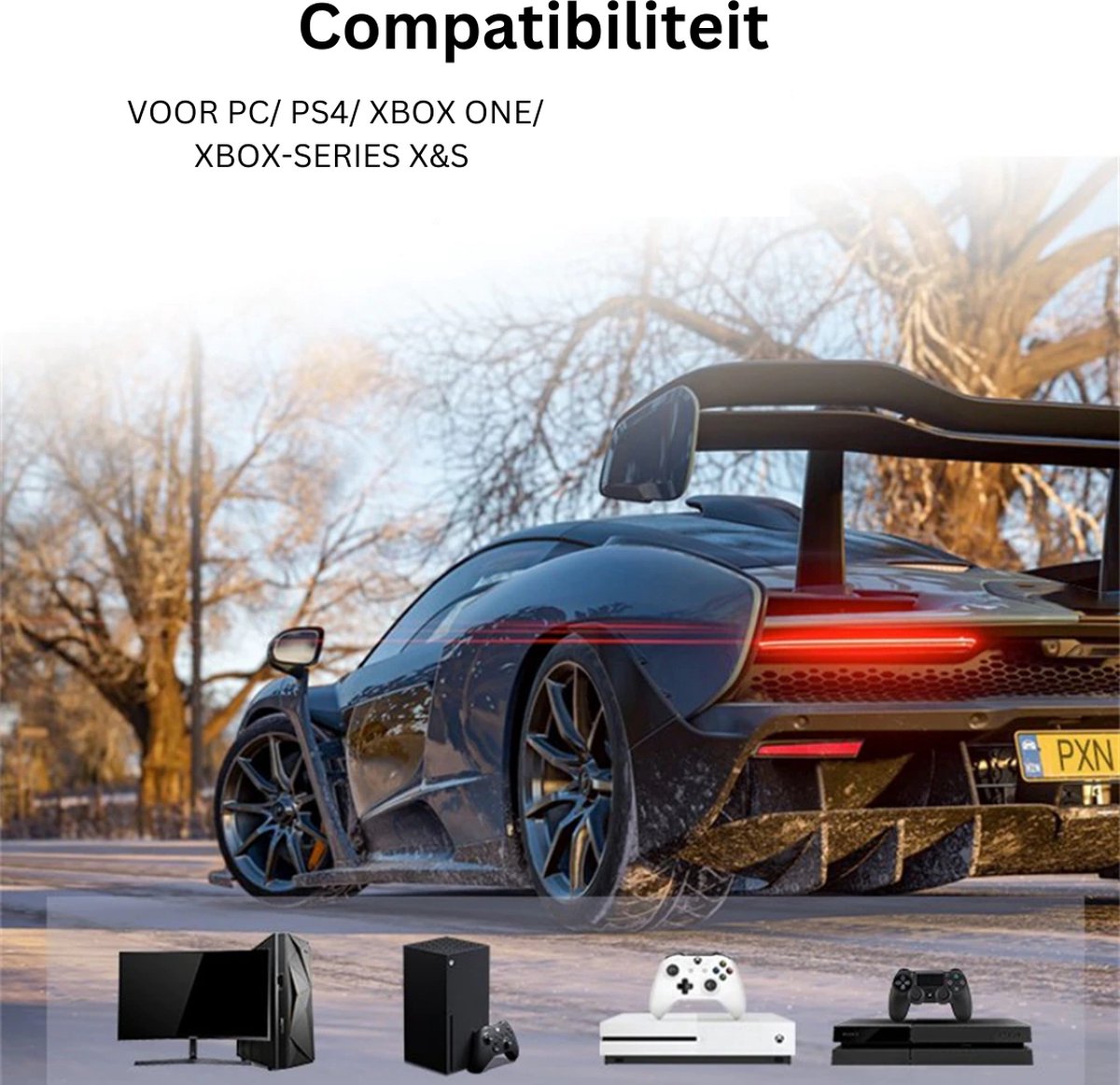 Volant de jeu PerfectGear - Volant PS4 - Volant PC - Volant de course PS4 -  Xbox 