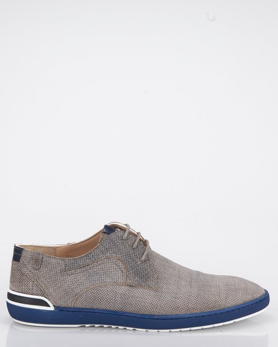 Baskets Floris Van Bommel Cuir-textile Marron-bleu - Taille 42 EU (UK 8) Pour Homme