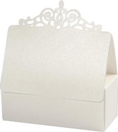 Doos. off-white. afm 3.5x3.5x8.5 cm. 230 gr. 5 stuk/ 1 doos