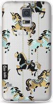 Casetastic Samsung Galaxy S5 / Galaxy S5 Plus / Galaxy S5 Neo Hoesje - Softcover Hoesje met Design - Carousel Horses Print