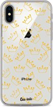 Casetastic Apple iPhone X / iPhone XS Hoesje - Softcover Hoesje met Design - The Crown Print