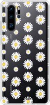 Casetastic Huawei P30 Pro Hoesje - Softcover Hoesje met Design - Daisies Print