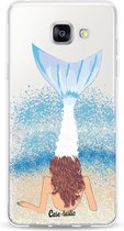 Casetastic Samsung Galaxy A5 (2016) Hoesje - Softcover Hoesje met Design - Mermaid Brunette Print