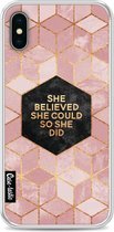 Casetastic Softcover Apple iPhone X - She Believed She Could So She Did