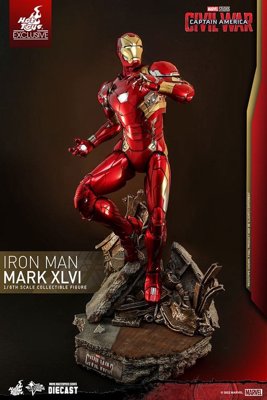 Hot Toys Iron Man Mark XLVI Figurine à l'échelle 1:6 - Hot Toys - Figurine  Captain... | bol