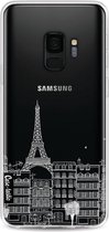Casetastic Softcover Samsung Galaxy S9 - Paris City houses White