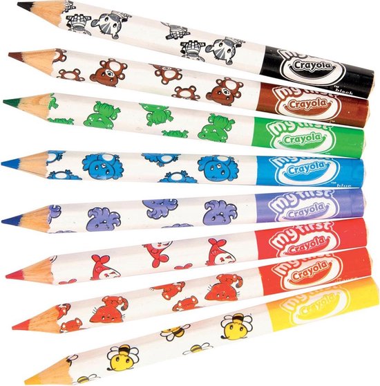 Crayola - Mini Kids - Potlood - 8 Dikke Kleurpotloden Voor Kinderen - Crayola