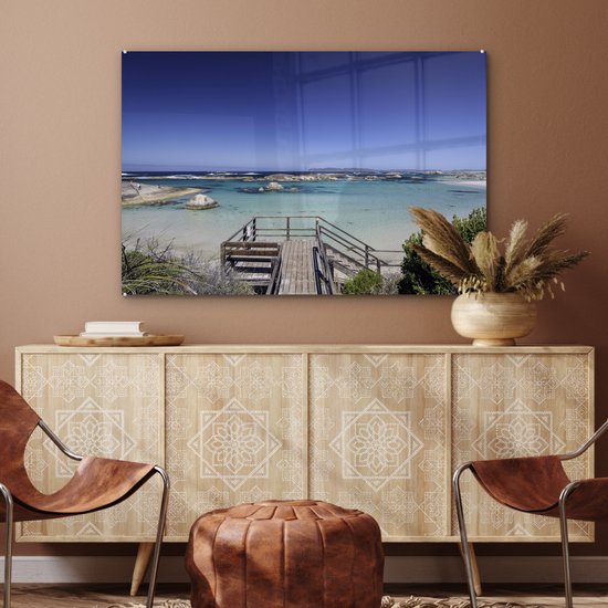Beach Australia Glass 90x60 cm - Tirage photo sur verre (décoration murale en plexiglas)