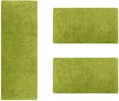 Tapis de chambre Karat - Barcelona - Vert - 1 Tapis 67 x 330 cm + 2 Tapis 67 x 130 cm