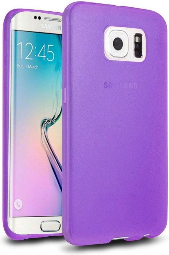 Belonend Fjord gereedschap CoolSkin3T Case voor Samsung Galaxy S6 Edge Transparant Paars | bol.com