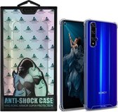 Backcover Anti-Shock TPU + PC voor Huawei Honor 20 Transparant