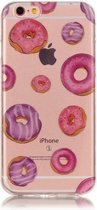 GadgetBay Donut hoesje doorzichtig TPU iPhone 6 en 6s case