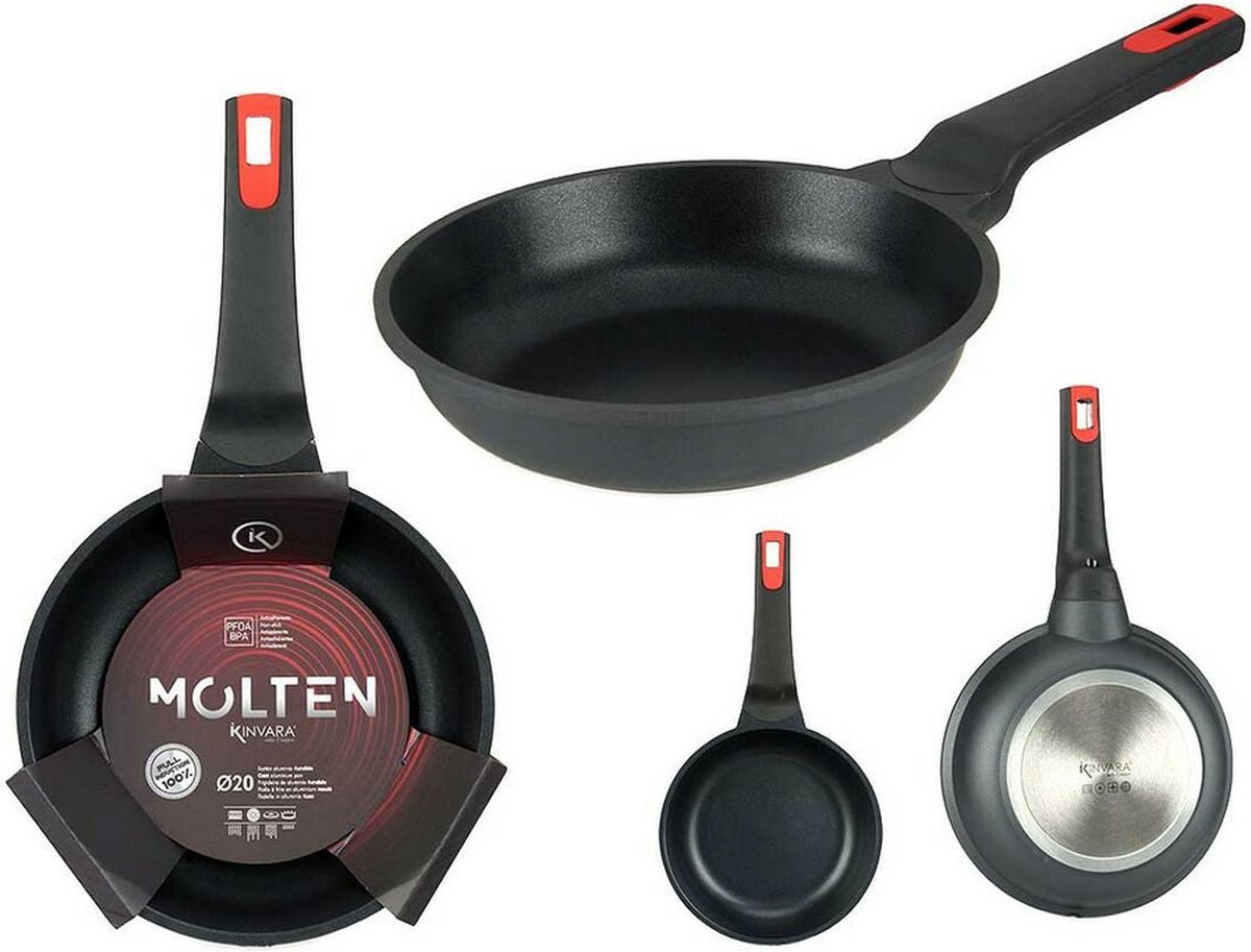 Pan Molten Zwart Aluminium (Ø 20 cm)