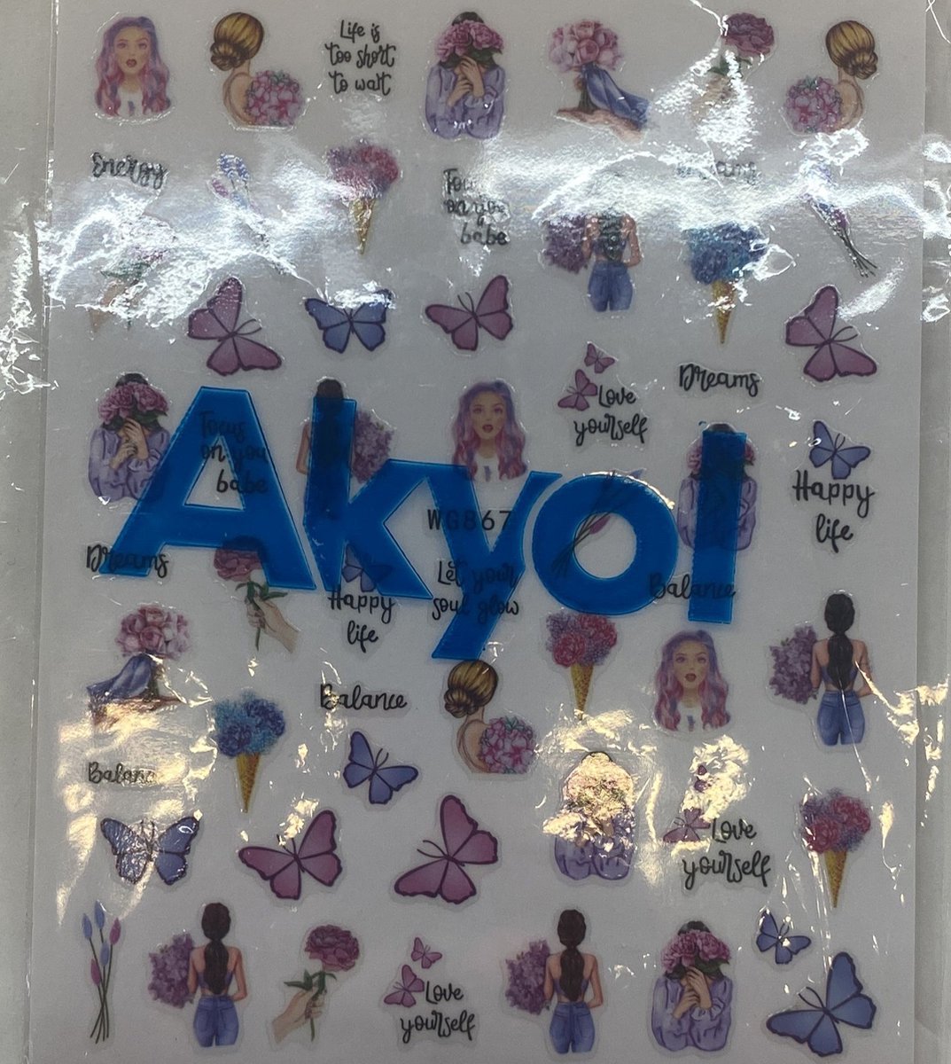 4 Blätter Katzen-Nagelsticker – Selbstklebende Nail Art Aufkleber Mit 3D-Effekt