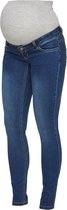 MAMALICIOUS MLLOLA SLIM BLUE JEANS Dames Jeans - Maat W33 X L34