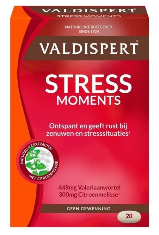 Valdispert Stress Moments - Natuurlijk Supplement - 20 tabletten | bol.com