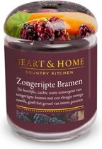 Heart & Home Middelgrote geurkaars - zongerijpte bramen