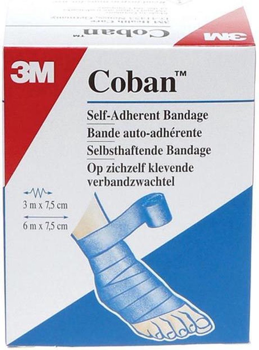 3M Coban Zelfklevend - Blauw - Verband | bol.com