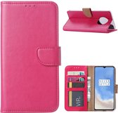 Xssive Hoesje voor OnePlus 7T - Book Case - Pink