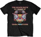 The Beach Boys Heren Tshirt -2XL- Good Vibes Tour Zwart