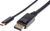 Manhattan USB 2.0 Adapter [1x USB-C stekker - 1x DisplayPort stekker] USB-C auf DisplayPort-Kabel Stecker/Stecker 4K@60