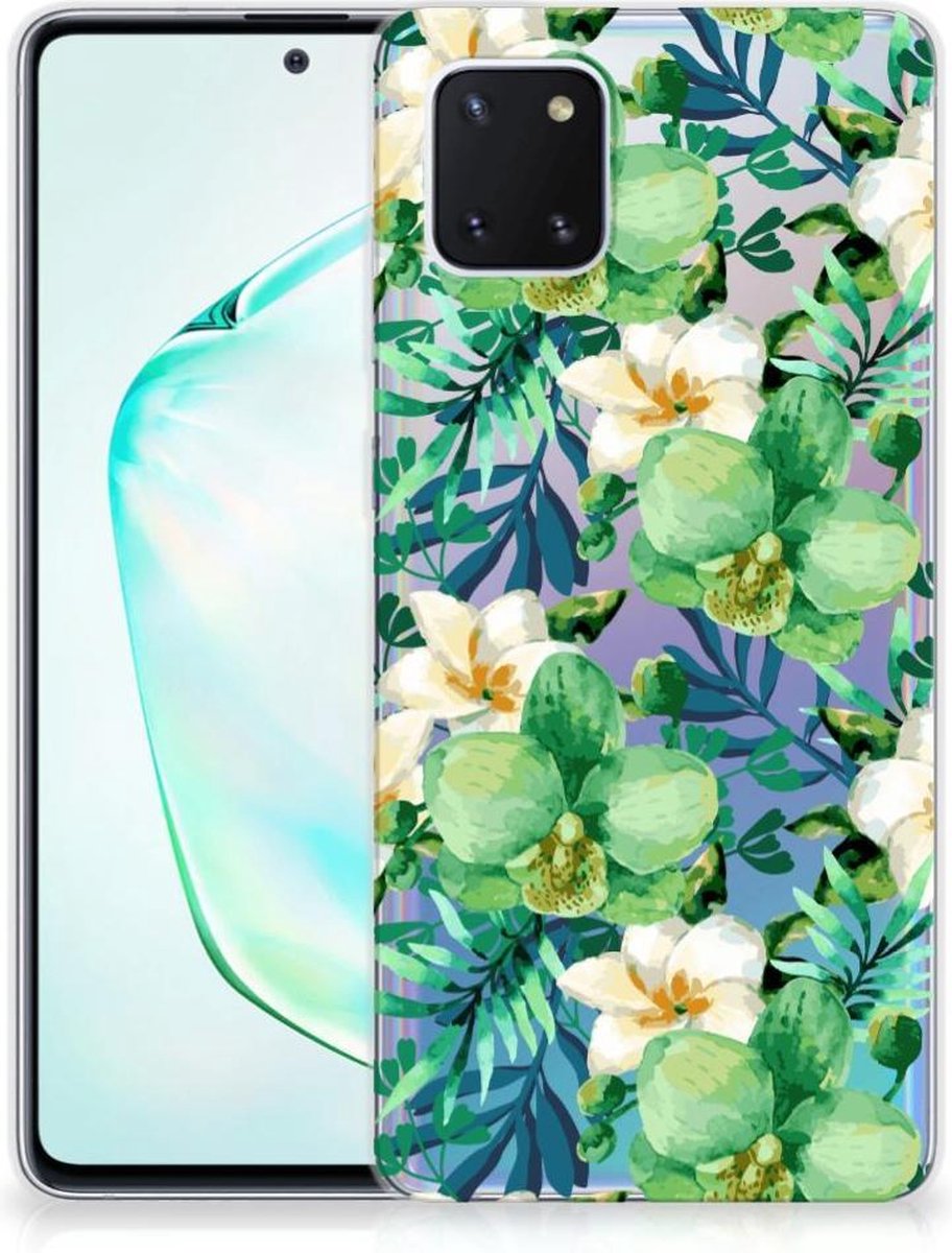 Samsung Galaxy Note 10 Lite TPU Case Orchidee Groen