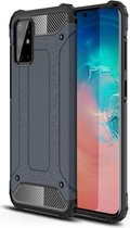 Samsung Galaxy S20 Plus Hoesje Shock Proof Hybride Back Cover Blauw