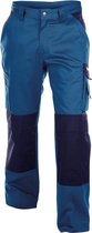 Dassy Boston Tweekleurige werkbroek met kniezakken 200426 (300 g/m2) - binnenbeenlengte Standaard (81-86 cm) - Korenblauw/Marineblauw - 52