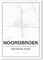 Poster/plattegrond NOORDBROEK - A4