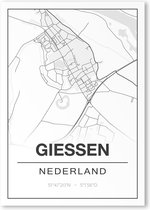 Poster/plattegrond GIESSEN - A4