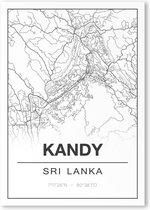 Poster/plattegrond KANDY - A4