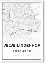 Poster/plattegrond VELVELINDENHOF - A4