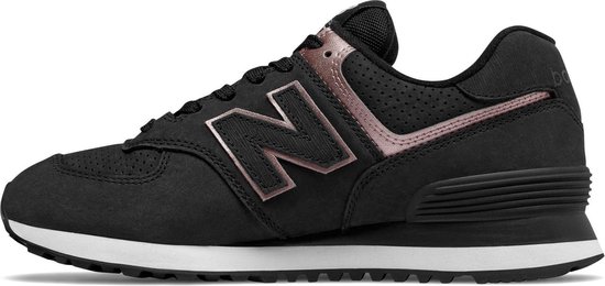 New Balance - Dames Sneakers WL574NBK - Zwart - Maat 36 1/2 | bol.com