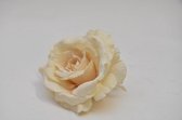 Kunstbloemen En Overige - Iced Rose Head W/clip Reims 14cm Champagne