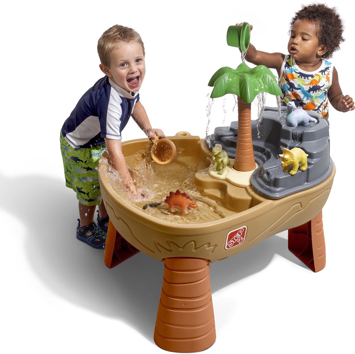 Step2 Dino Dig Zand & Watertafel - Zandtafel voor 15L water en 9 kg zand - Incl. 7 accessoires - Waterspeelgoed voor de tuin / buiten — afbeelding 4