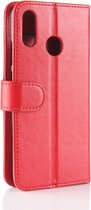 Huawei P30 Lite Hoesje - Mobigear - Wallet Serie - Kunstlederen Bookcase - Rood - Hoesje Geschikt Voor Huawei P30 Lite