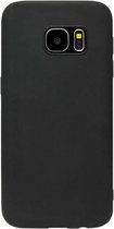 ADEL Siliconen Back Cover Softcase Hoesje Geschikt voor Samsung Galaxy S6 Edge - Zwart