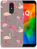 LG Q7 TPU Hoesje Flamingo