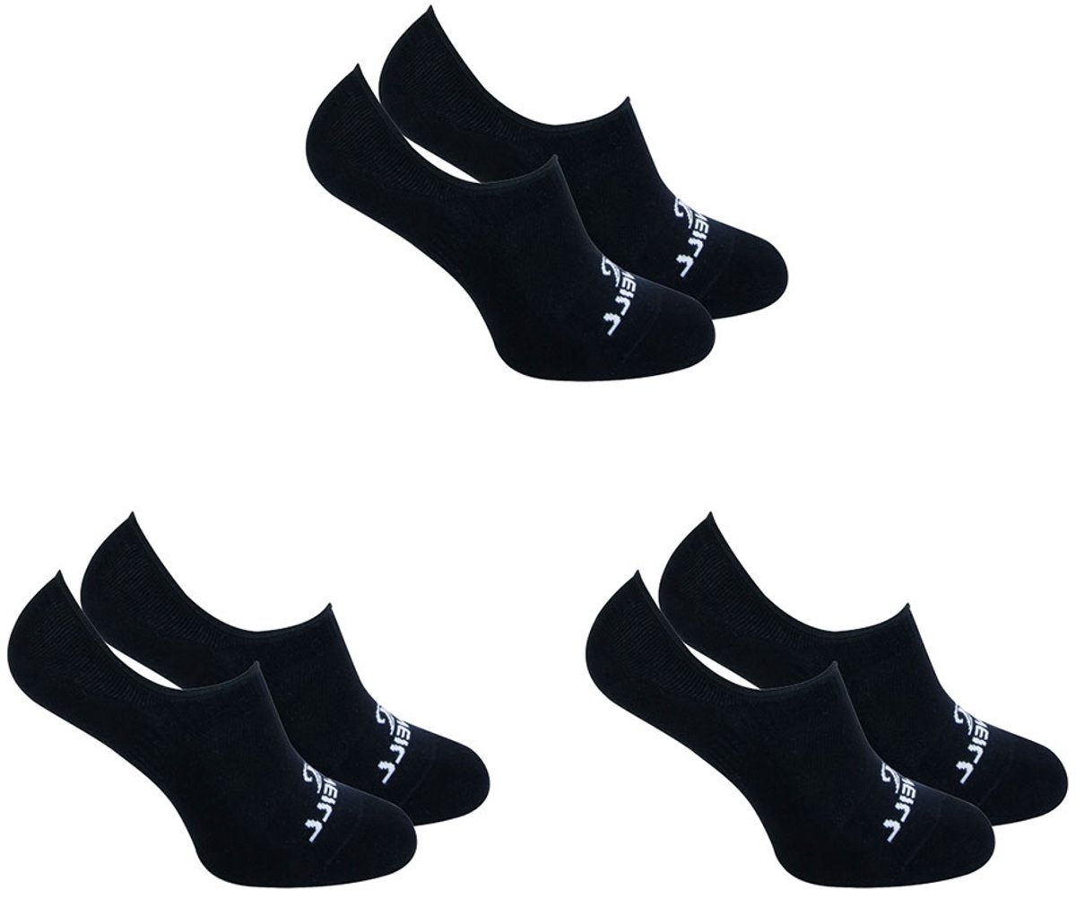 O’Neill 6-Pack Onzichtbare Footies Zomer Effen Heren Dames – 43-46 710003 Zwart