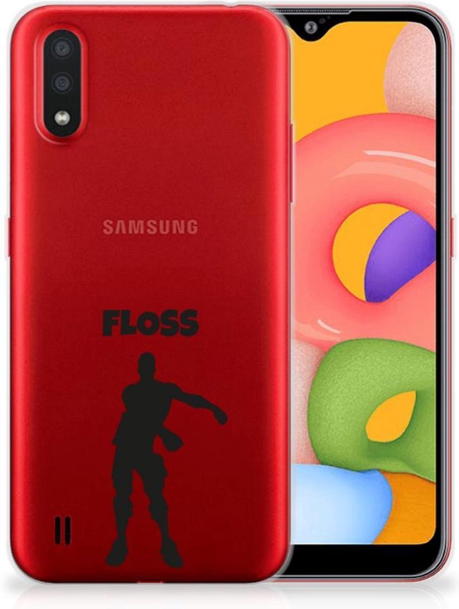 Samsung Galaxy A01 Telefoonhoesje met Naam Floss