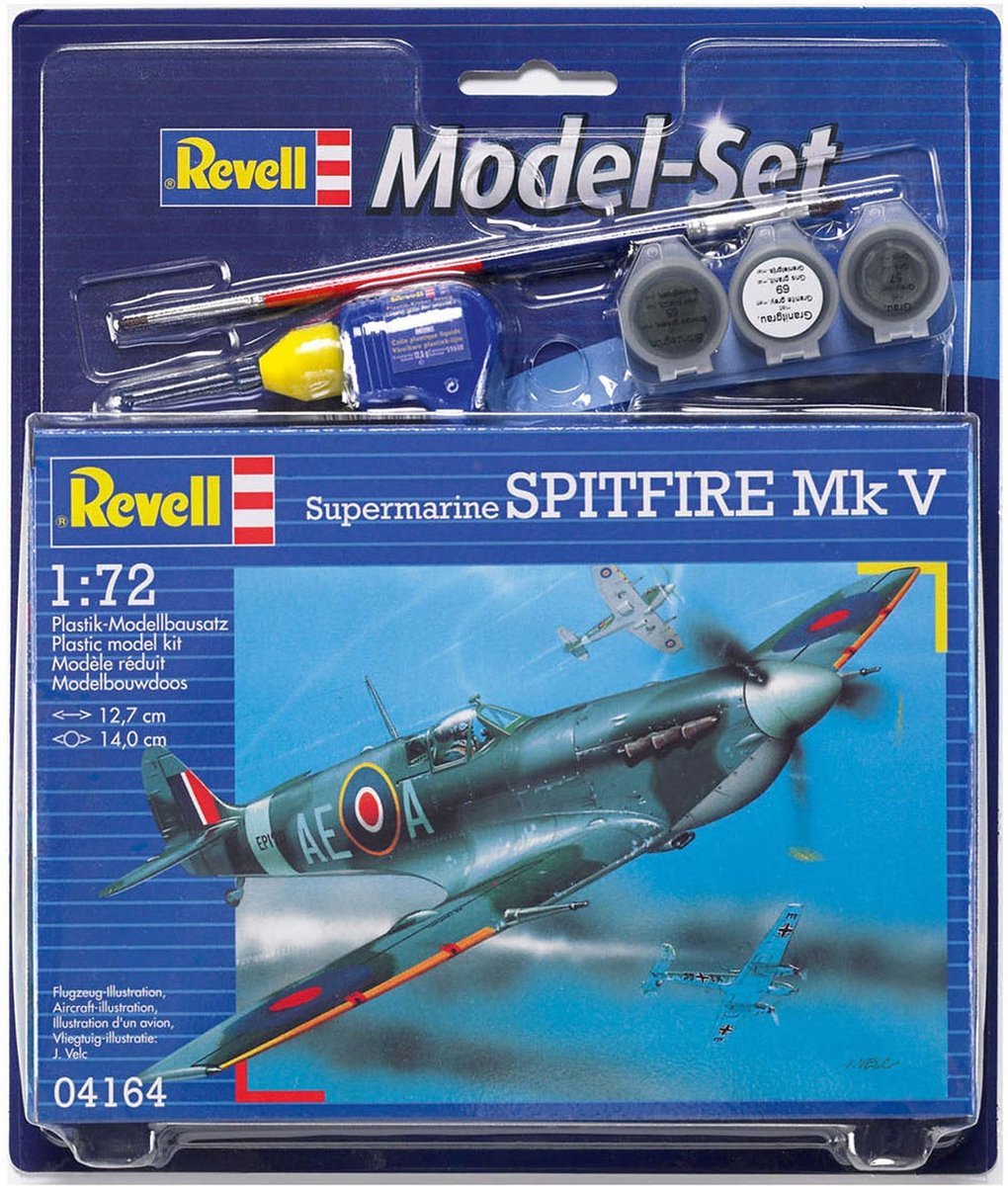 Revell Modelbouwpakket Militaire voertuigen - 64164 Spitfire Mk.V - Model Set Plastic - 1:72 - Modelbouw — afbeelding 4